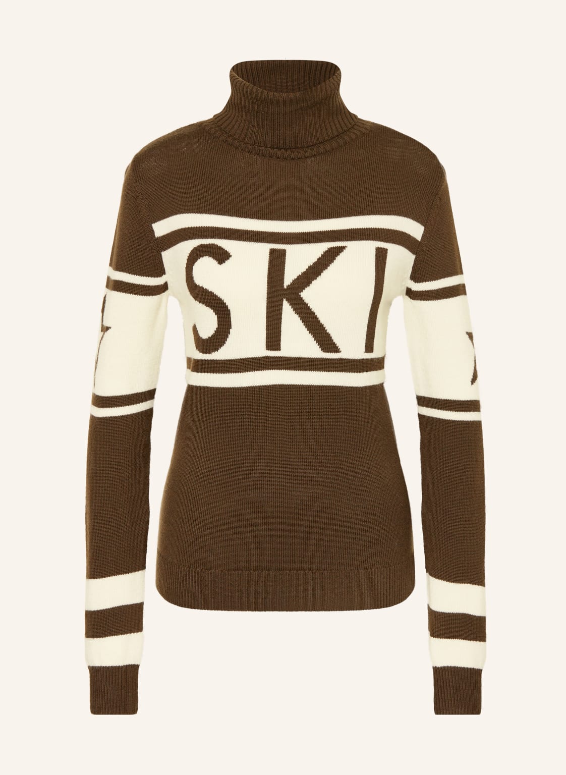 Perfect Moment Pullover Schild Aus Merinowolle braun von PERFECT MOMENT