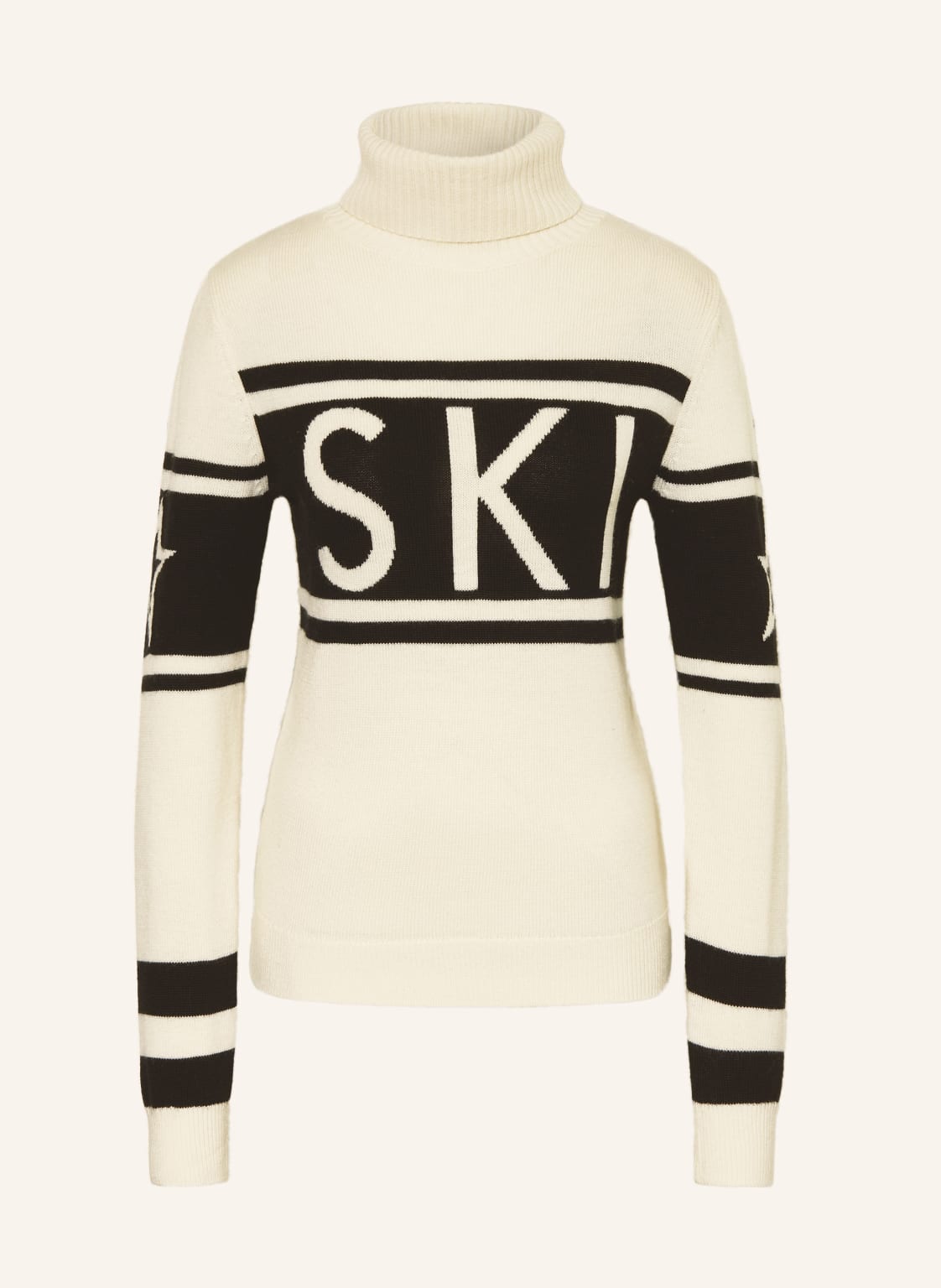 Perfect Moment Pullover Schild Aus Merinowolle weiss von PERFECT MOMENT