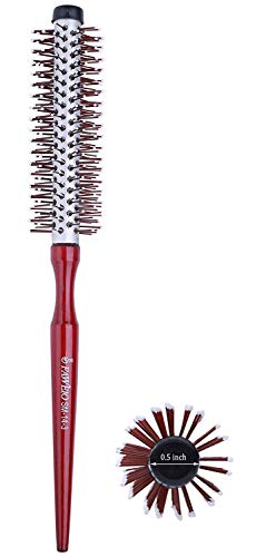 PERFEHAIR Small Round Brush for Blow Drying Short Hair 1.3 Inch Mini Roller Hair Brush with Nylon Bristles for Volume Styling Curling & Curly Wavy Thick or Thin Hair on Men & Women von PERFEHAIR