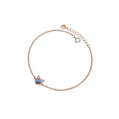 PERIMADE Bild Projektion Armband Personalisiertes Foto Charm Armband Benutzerdefinierter Text & Liebe in 100 Sprachen Katzenarmband Kundenspezifisches 925 Sterling Silber Kitty Armband Geburtstag von PERIMADE