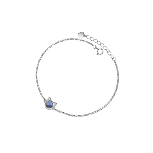 PERIMADE Bild Projektion Armband Personalisiertes Foto Charm Armband Benutzerdefinierter Text & Liebe in 100 Sprachen Katzenarmband Kundenspezifisches 925 Sterling Silber Kitty Armband Geburtstag von PERIMADE