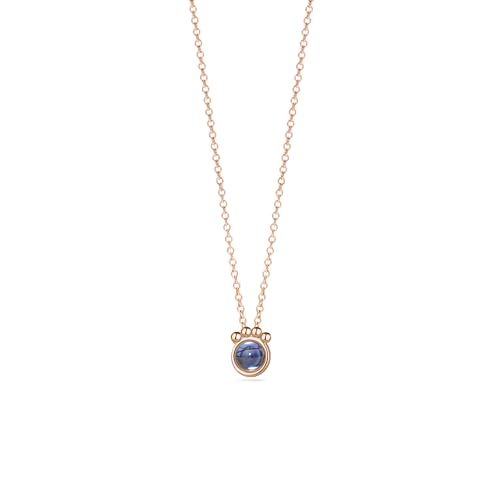 PERIMADE Halskette mit Bildprojektion, personalisierter Foto-Gedenk-Anhänger, individueller Text und Liebe in 100 Sprachen, Halskette mit Haustierpfotenabdruck, 925er Sterlingsilber, Schmuck für von PERIMADE