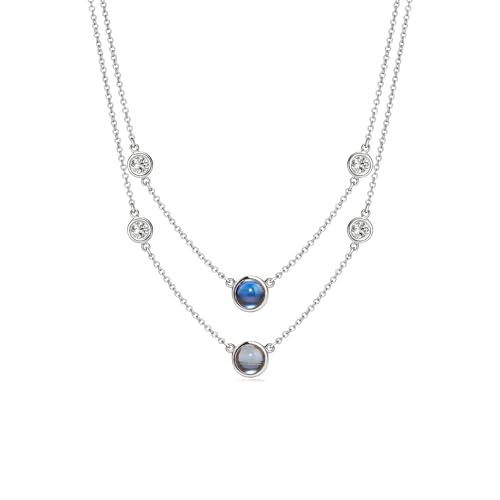 PERIMADE Halskette mit doppeltem Fotoprojektions-Anhänger, personalisierter Text und Liebe in 100 Sprachen, geschichtete CZ-Charm-Halskette, individuelles Layering-Gedenkschmuck, Geschenk für Frauen PERIMADE Halskette mit doppeltem Fotoprojektions-Anhänger, personalisierter Text und Liebe in 100 Sprachen, geschichtete CZ-Charm-Halskette, individuelles Layering-Gedenkschmuck, Geschenk für Frauen von PERIMADE