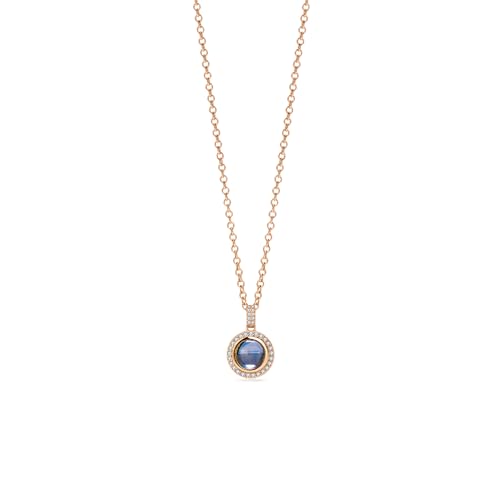 PERIMADE Individuelle Kreis Foto Projektion Halskette mit Bild innen, personalisierter Text & Liebe in 100 Sprachen CZ runder Charm Anhänger Halskette personalisiertes Geburtstag Gedenkgeschenk für von PERIMADE