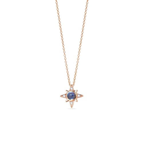PERIMADE Personalisierte Text-Projektions-Halskette, personalisierter Liebes-Anhänger in 100 Sprachen, personalisierter Zirkonia, Stern-Erinnerungs-Charm-Halskette, personalisierbar von PERIMADE