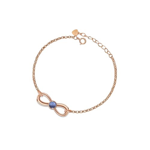 PERIMADE Personalisiertes Bild-Armband, personalisiertes Foto-Projektionsarmband, individueller Text und Liebe in 100 Sprachen, Mobius-Knoten-Charm-Armband, 925er-Sterlingsilber, Erinnerungsschmuck von PERIMADE