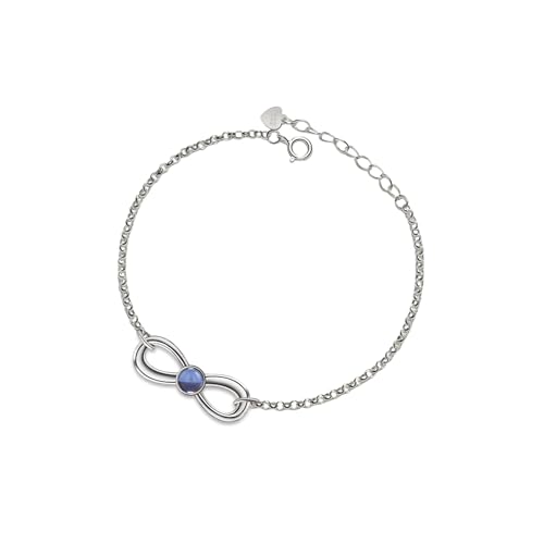PERIMADE Personalisiertes Bild-Armband, personalisiertes Foto-Projektionsarmband, individueller Text und Liebe in 100 Sprachen, Mobius-Knoten-Charm-Armband, 925er-Sterlingsilber, Erinnerungsschmuck von PERIMADE