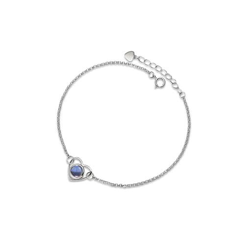 PERIMADE Personalisiertes Herz-Foto-Armband mit Bild im Inneren, personalisierter Text und Liebe in 100 Sprachen, Projektions-Charm-Armband, personalisiertes Sterlingsilber-Gedenkgeschenk für Frauen von PERIMADE