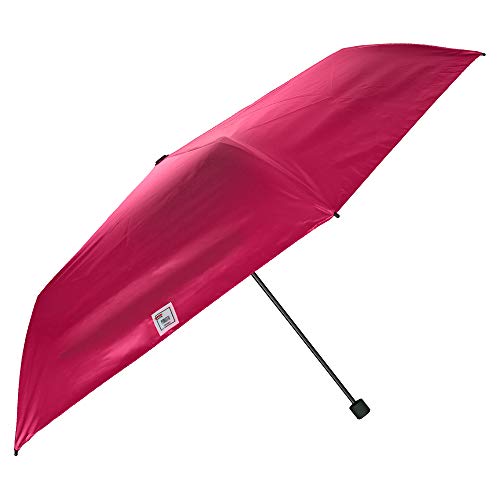 Regenschirm UV Block Schutz für Damen Mädchen - Super Kompakt Taschenschirm Schwarz Innere - Minischirm Reise Schirm Windproof Leicht Bunt Stabil - Durchmesser 91 cm - Perletti Trend (Metallic Pink) von PERLETTI