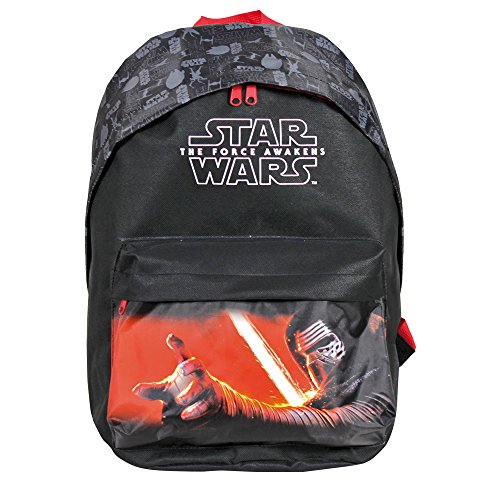 Rucksack für Jungen Star Wars - Schulranzen mit Motiven aus Kylo Ren - Schulrucksack für Schule und Kindergarten mit verstellbaren Schulterriemen - Perletti 40x30x18 cm von PERLETTI