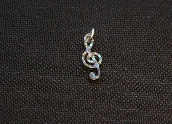 Violinschlüssel Anhänger Aus Perlmutt von PERLMUTTundMEHR