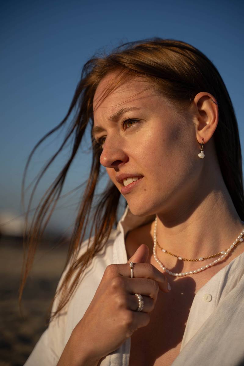 Perlenkette Leni, Süßwasserperlen, Farbecht Und Wasserfest von PERLUCIE