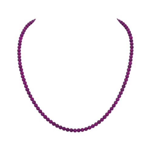 Halskette mit Edelsteinen für Damen, Rubin, Saphir, Smaragd, Amethyst, 45 cm, Karabinerverschluss, verstellbar, 10.0 Milimetros, Gold, Diamant Halskette mit Edelsteinen für Damen, Rubin, Saphir, Smaragd, Amethyst, 45 cm, Karabinerverschluss, verstellbar, 10.0 Milimetros, Gold, Diamant von PERORNO