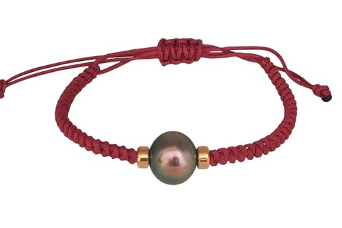 PERORNO Armband mit Tahiti-Perle, 11-12 mm, Gelbgold 18 kt, verstellbar, für Damen, Mediano, Gelbgold 18 Karat, Tahiti-Perle PERORNO Armband mit Tahiti-Perle, 11-12 mm, Gelbgold 18 kt, verstellbar, für Damen, Mediano, Gelbgold 18 Karat, Tahiti-Perle von PERORNO