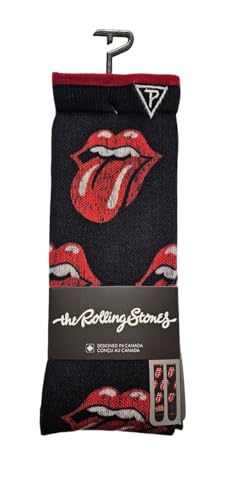 PERRI'S SOCKS Unisex The Rolling Stones Allover Used-Look socken, Schwarz, 28 von PERRI'S SOCKS