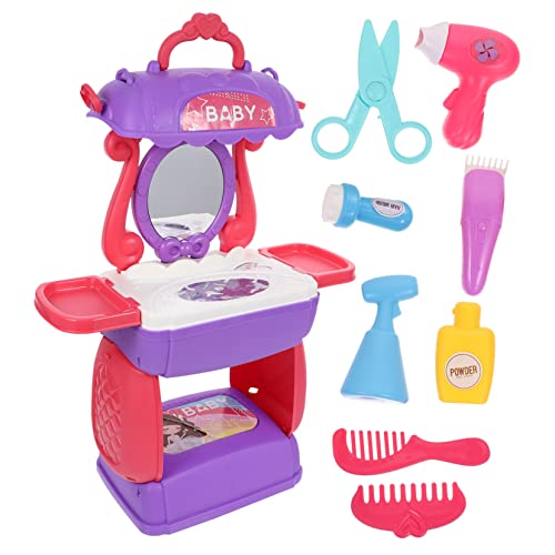 PERSELOSO 1satz Junge Mädchen Friseur Set Tragbarer Friseurkoffer Für Junge Mädchen Mit Haarstyling Zubehör Simulation Friseursalon Spielzeug Für Kreatives Rollenspiel Und Spaß Im von PERSELOSO