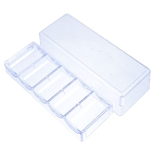PERSELOSO 1stück Mahjong Chips Organizer Box Für Chips Transparente Aufbewahrungsbox Für Spielchips Praktischer Behälter Für Kleine Gegenstände Robust Und Langlebig von PERSELOSO