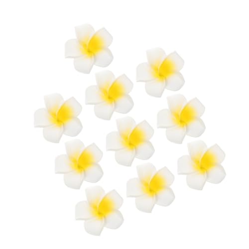 PERSELOSO 10 Stück Hawaiian Plumeria Haarclips Lebensnahe Eva Blumenhaarklammern für Strandpartys Hochzeiten und Festliche Anlässe Rutschfeste Haaraccessoires für Frauen von PERSELOSO