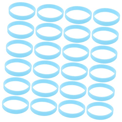 PERSELOSO 100 Stück Leuchtende Silikonarmbänder Nachtlauf Nachtleuchtend Partyzubehör Flexibel Hautfreundlich von PERSELOSO