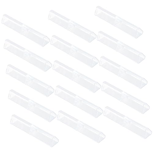 PERSELOSO 15 Stück Mäppchen Rosa Anzeige Halter Lagerung Fall Stift-Display-aufbewahrungsbox Leere Einzelne Federtasche Bleistift-aufbewahrungsboxen Stiftbehälter Kugelschreiberboxen Plastik von PERSELOSO