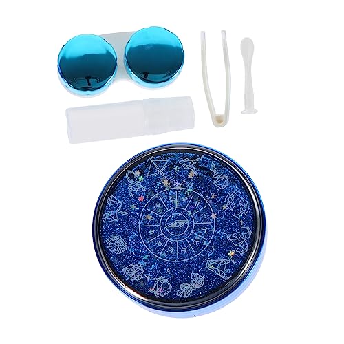 PERSELOSO 1Satz Tragbare Quicksand Kontaktlinsenbox für Mädchen Kosmetische Objektivbox Langlebig und Sicher Einzigartiges Design für Aufbewahrung von Augenlinsen Unterwegs von PERSELOSO