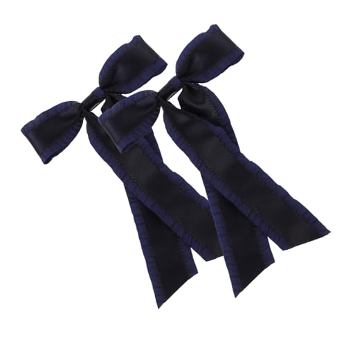 PERSELOSO 2stücke Haarschleifen Clips Für Mädchen Süße Haaraccessoires Dunkelblau Für Teenager Für Verschiedene Anlässe Und Outfits von PERSELOSO
