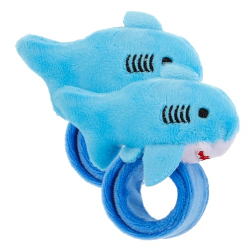 PERSELOSO 2 Stück Kuscheltier Slap Armbänder für Plüsch Schwertfisch Handgelenkspielzeug Sicher und Langlebig für Partys Blau und von PERSELOSO