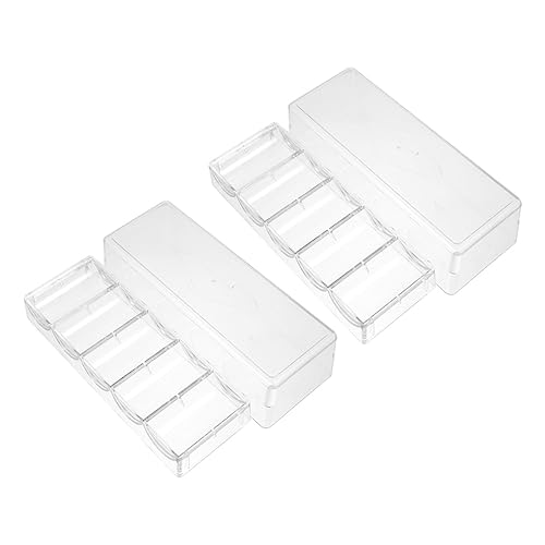 PERSELOSO 2 Stücke Pokerchip Organizer mit Deckel Chips Tray Aufbewahrungsbox für Robustes Kunststoffmaterial Transparentes Design von PERSELOSO