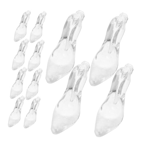 PERSELOSO 24 Stück Mini High Heel Schuhe Charms Pendants Acryl Hochhackige Schuhornamente für Diy Schmuck Basteln Hochzeit und Partydekorationen von PERSELOSO