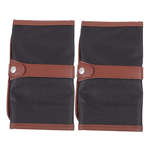 PERSELOSO 2stücke Canvas Bleistift Organizer Tasche Für Künstler Praktischer Roll-mäppchen Für Stifte Malutensilien Und Zubehör Für Schule Und Freizeit von PERSELOSO