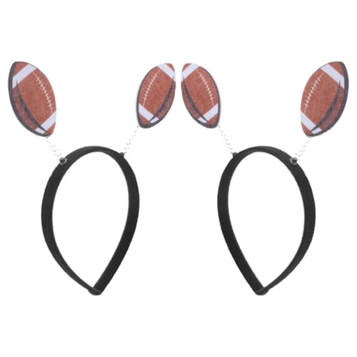 PERSELOSO 2stücke Fußball-kopfbedeckung Für Damen Sportliches Stirnband Für Rugby-events Einzigartige Party-dekoration Für Sportliche Wettbewerbe Und Feiern von PERSELOSO