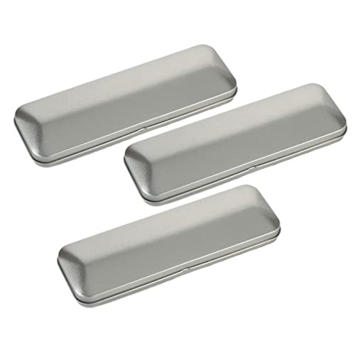 PERSELOSO 3 Stück Aufklappbare Federmäppchen Metall Praktische Stiftdosen für Schüler Bleistiftboxen zur Aufbewahrung von Schreibwaren von PERSELOSO