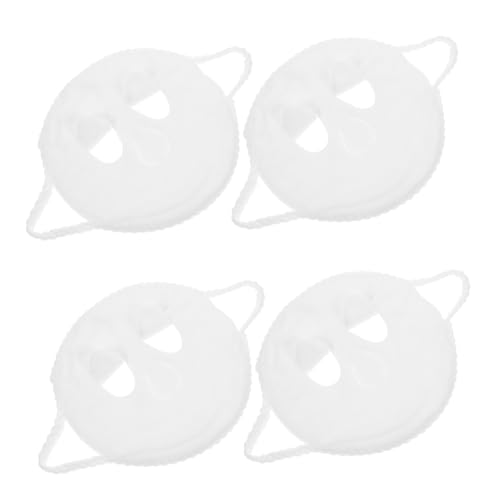 PERSELOSO 4stücke Gesichtshandtuchmaske Aus Korallenvlies Wiederverwendbar Für Kalte Und Heiße Hautpflege Geeignet Für Frauen Und Mädchen Spa-gesichtsmaske Zur Reinigung von PERSELOSO