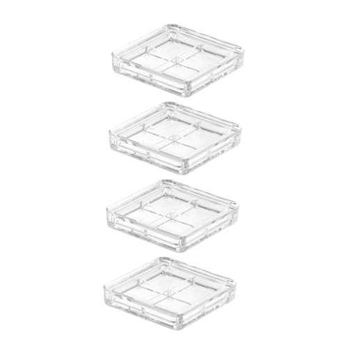 PERSELOSO 4stücke Transparente Leere Augenpalette Für DIY Make-up Kosmetikkasten Für Lidschatten Lippenstift Für Reisen Und Individuelle Looks von PERSELOSO