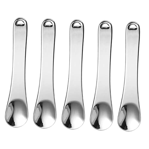 PERSELOSO 5 Stück Teiliges Set Mini Kosmetikspatel Löffel für Hautpflege und Augencreme Tragbar und Leicht für Persönliche und Professionelle Anwendungen von PERSELOSO