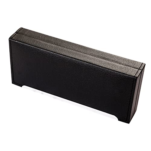 PERSELOSO Etui ledermäppchen für stifte stiftebox Kugelschreiber Box Pen Holder stifttaschenlampe Rosa Schreibwaren einzelne Federtasche Füller Brunnenstifthalter Brunnenpenstfall Pu Black von PERSELOSO