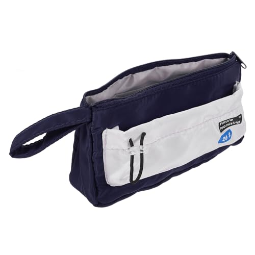 PERSELOSO Große Bleistiftmappe Aus Canvas Für Schüler Multifunktionale Schreibwaren-Tasche Mit Reißverschluss Für Stifte Kosmetik Und Kleine Gegenstände von PERSELOSO