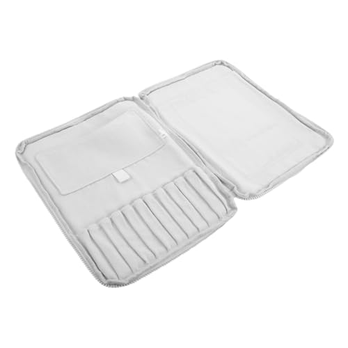 PERSELOSO Federmäppchen Canvas mit Großem Fassungsvermögen Reißverschluss Tasche für Stifte Marker und Kunstbedarf für Schule und Freizeit Einfach zu Reinigen und Robust von PERSELOSO