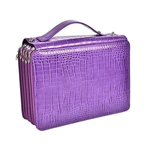 PERSELOSO Praktische Große Kapazität Pu Federmäppchen Für Kunst Und Schule Tragbare Stifttasche Zur Aufbewahrung Von Schreibwaren Für Schüler Und Künstler von PERSELOSO