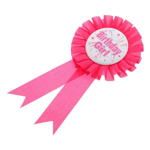 PERSELOSO Geburtstagsabzeichen Brosche mit Rosette Dekorative Anstecknadel für Besondere Anlässe Strapazierfähiges und Festliches Design Geeignet für Geburtstagsfeiern und von PERSELOSO
