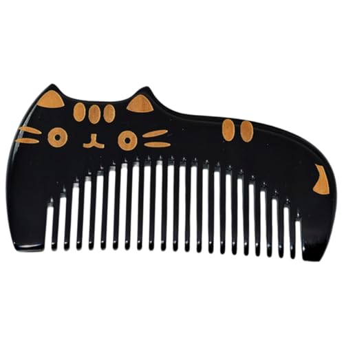 PERSELOSO Hornkamm Kamm Mit Großen Zähnen Duschkamm Für Haare Haarentwirrungskamm Kamm Für Frauen Massagekamm Tragbarer Naturmaterial Handgefertigt Antistatisch von PERSELOSO