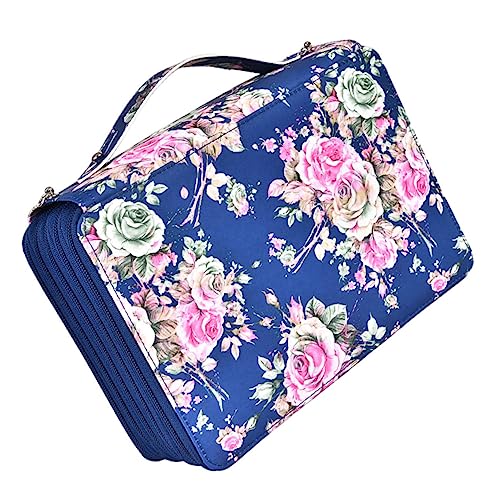 PERSELOSO Stifte Taschen Bleistifttasche Mit Fächern Schreibwarentasche Aus Pu Material Aufbewahrungstasche Für Buntstifte Gelstifte Reisen Alltagsgebrauch von PERSELOSO
