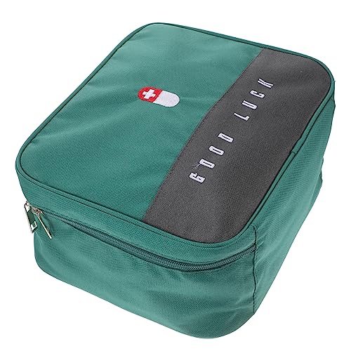 PERSELOSO Reise Medizinkoffer Medikamententasche Oxford Stoff Organizer Für Medikamente Tragbare Hilfetasche Für Unterwegs Medizinische Notfalltasche Für Reisen Camping Und von PERSELOSO