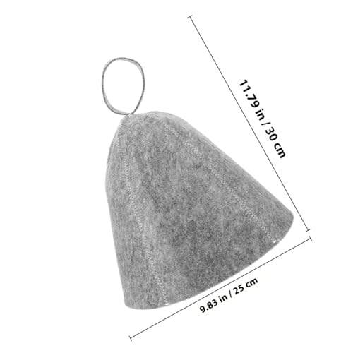 PERSELOSO Saunahut aus Dickem Filz mit Filzmatte Atmungsaktiv und Elastisch Schützt vor Überhitzung Leicht und Tragbar als Sauna Zubehör für Damen und Familienreisen von PERSELOSO