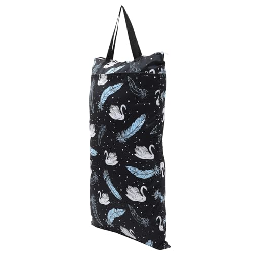 PERSELOSO wasserdichte Windeltasche für Junge Mädchen Tragbare Aufbewahrungstasche mit Zwei Reißverschlüssen für und Trockene Windeln Multifunktional für Spielzeuge und Kleidung von PERSELOSO