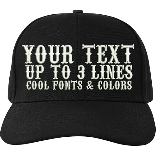 PERSOGO Kappe personalisiert - Snapback Kappe mit Name - Baseball Kappe mit Wunschtext - Verstellbare Urban Basecap - personalisierte Kappe für Herren/Damen von PERSOGO