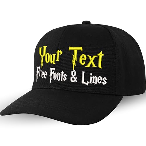 Cap Bedrucken & Besticken – Personalisierte Kappe Selbst Gestalten mit Text, Zauberer Schrift – Individuelle Basecap für Damen & Herren von PERSOGO