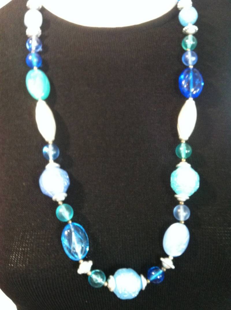 Vintage Perlen Halskette, Bunte 30 Zoll Lang, Sommer Halskette Vintage Perlen Halskette, Bunte 30 Zoll Lang, Sommer Halskette von PERSONALimage