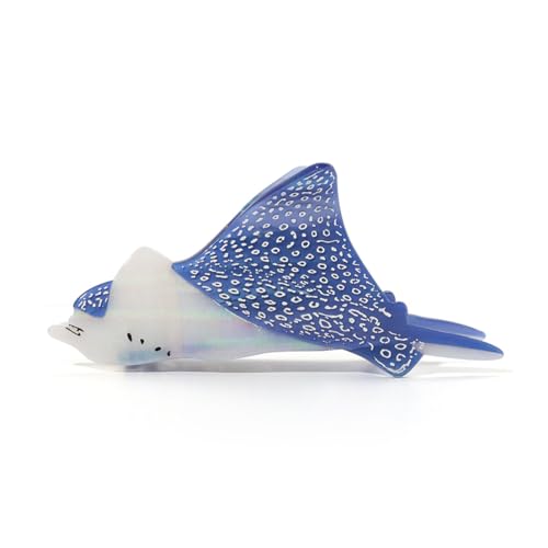 Haarspange mit Adlerrochen-Design – Farbwechselnder Blauverlauf, 13 cm, Haifischzahn-Griff – Leichter Acetat-Clip für Frauen von PERSONFUN