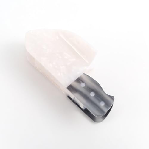 Lustige Messer große Acetat-Haarkralle, personalisierte Haarspange für Frauen Weiß von PERSONFUN